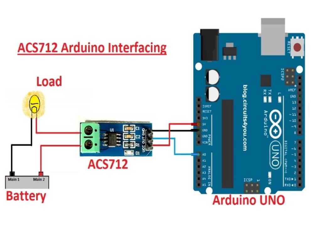 How To Measure Current Using Acs712 Current Sensor And Arduino